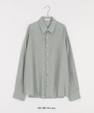 [unisex] Afugo Linen See-through Over Shirt