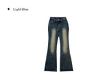 [Pelvic Pad] Pet Washing High Waist Denim Bootcut Pants