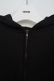 Cada Rivet Cropped Zip Hoodie