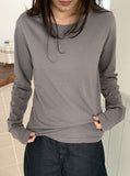 [BAONHAUS] Seden Modal Layered Round T-shirt