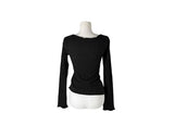 Conf Cut Ribbed Unbalanced Muffler Slim Fit T-shirt