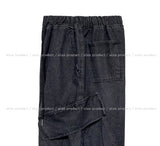 Flynn diagonal pocket denim cargo pants