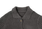 Koyu Collar Pocket Knit Cardigan