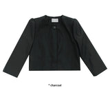 PUFF SHIRRING CROP JK