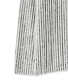 Tony snap stripe fur knitwear