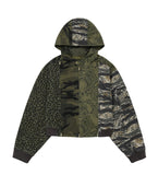 Camouflage Zip-Up Hooded Jacket