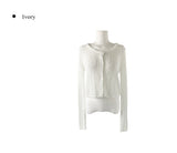 Tansy Summer Round Neck Long Sleeve Cardigan