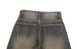 Kafun Vintage Washing Denim Wide Pants