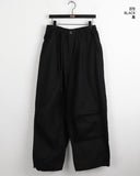 [UNISEX] Twirl balloon two-way pintuck cotton long jogger wide pants