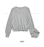 Smoothie Raglan Semi-Crop Cardigan SET - Scrunchie, Cardigan