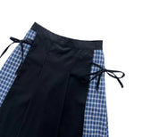 CHECK PLEATS STRAP SK