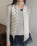 Swan Wool Rib V Round Knit Cardigan