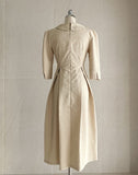 Rebbe Jacquard Collar Pleated One Piece (Belt set)