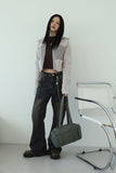 May color matching fur zip-up