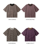 Georgette Cool Stripe Short Sleeve T-shirt