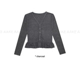 (Brushed) FLEUR FRILL CARDIGAN
