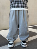 Half and Half Denim Balloon String Pants