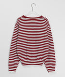 Pushio Stripe V-Neck Knit