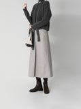 Luca Wool Pintuck Skirt