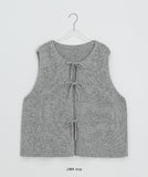 Chohind ribbon bokashi knit vest