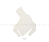 OFF-SHOULDER DRAPE HOOD KNIT