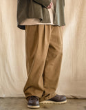 Saturn Two Tuck Wide Twill Pants