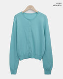 Mihen Round Wool Knit Cardigan