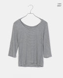 Enne Stripe Three Quarter T-Shirt
