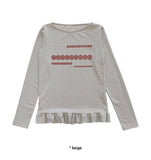 CIRCLE FRILL SLEEVE T