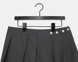 Mne layered pin tuck pleated wrap skirt skirt pants