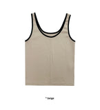 COLOR PIPING SLEEVELESS