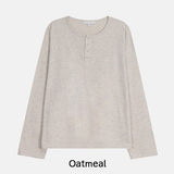 Deck Stitch Henley Neck Long Sleeve Tee