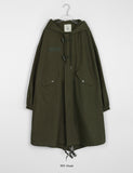 [BAONHAUS] Rubein Over Hood Long Field Jacket