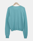 Mihen Round Wool Knit Cardigan
