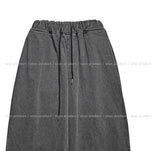 Oat herringbone side pintuck balloon pants