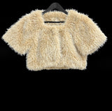 Fox short sleeve fur jacket