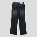 Shade flare denim pants