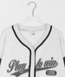 [BAONHAUS] Tenny lettering cotton color matching cardigan