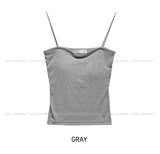 [U-BASIC] 2TYPE Ribbed Tube Top Sleeveless (with cup)