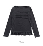 CIRCLE FRILL SLEEVE T