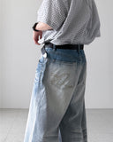 Double Keyring Leather Belt