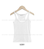 [U-BASIC] Boldy Line Ribbed Crop Sleeveless