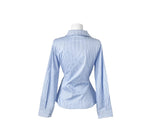 Oke Stripe Tie Shirt Blouse