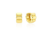 Ice Block Silver One-Touch Earrings M