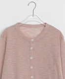 Makyu See-through Summer Round Knit Cardigan