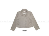 RIBBON POCKET SHORT COAT