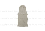 DIAGONAL BUTTON HOODED TOP