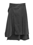 Unbalanced Pocket Flare Skirt