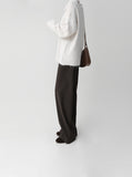 High-Waist Banding Slacks Pants