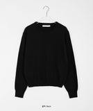 Meldig cashmere color round knit